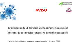 REGRESSO AO ATENDIMENTO PRESENCIAL